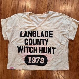 Cheating Snakes Reversible oversized v-neck t-shirt jersey size Small